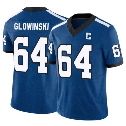 Men's Mark Glowinski Indianapolis Colts No.64 Limited Indiana Nights Alternate Vapor F.U.S.E. Jersey - Royal