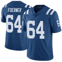 Men's Marshall Foerner Indianapolis Colts No.64 Limited Color Rush Vapor Untouchable Jersey - Royal
