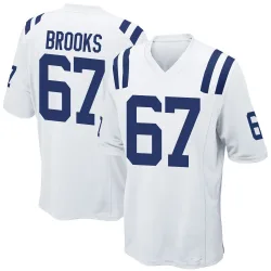 Men's Mason Brooks Indianapolis Colts No.67 Game Jersey - White
