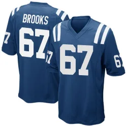 Men's Mason Brooks Indianapolis Colts No.67 Game Team Color Jersey - Royal Blue