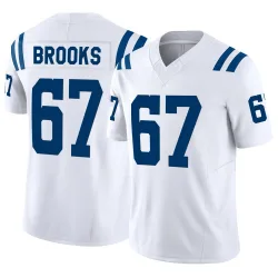 Men's Mason Brooks Indianapolis Colts No.67 Limited Vapor F.U.S.E. Jersey - White