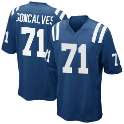 Men's Matt Goncalves Indianapolis Colts No.71 Game Team Color Jersey - Royal Blue