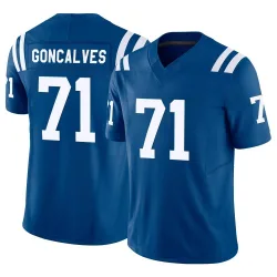 Men's Matt Goncalves Indianapolis Colts No.71 Limited Vapor F.U.S.E. Jersey - Royal