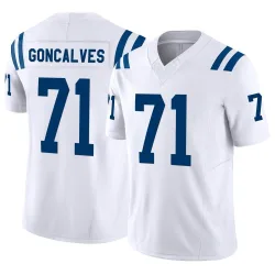 Men's Matt Goncalves Indianapolis Colts No.71 Limited Vapor F.U.S.E. Jersey - White
