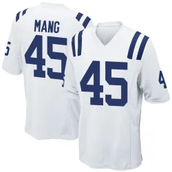 Men's Maximilian Mang Indianapolis Colts No.45 Game Jersey - White