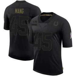 Men's Maximilian Mang Indianapolis Colts No.45 Limited 2020 Salute To Service Jersey - Black