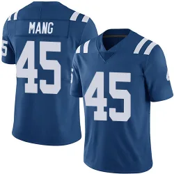 Men's Maximilian Mang Indianapolis Colts No.45 Limited Team Color Vapor Untouchable Jersey - Royal