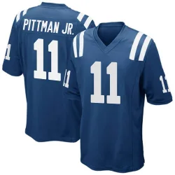 Men's Michael Pittman Jr. Indianapolis Colts No.11 Game Team Color Jersey - Royal Blue