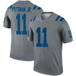 Men's Michael Pittman Jr. Indianapolis Colts No.11 Legend Inverted Jersey - Gray