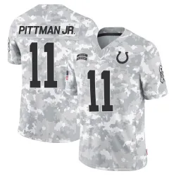 Men's Michael Pittman Jr. Indianapolis Colts No.11 Limited 2024 Salute to Service Jersey - Arctic Camo