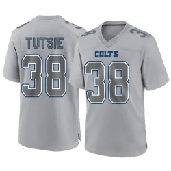 Men's Michael Tutsie Indianapolis Colts No.38 Game Atmosphere Fashion Jersey - Gray
