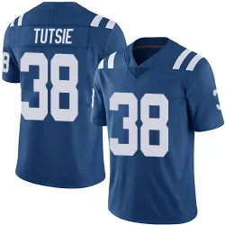 Men's Michael Tutsie Indianapolis Colts No.38 Limited Team Color Vapor Untouchable Jersey - Royal