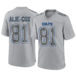 Men's Mo Alie-Cox Indianapolis Colts No.81 Game Atmosphere Fashion Jersey - Gray