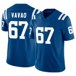 Men's Mose Vavao Indianapolis Colts No.67 Limited Vapor F.U.S.E. Jersey - Royal