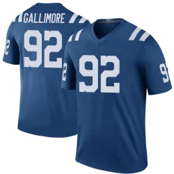 Men's Neville Gallimore Indianapolis Colts No.92 Legend Color Rush Jersey - Royal