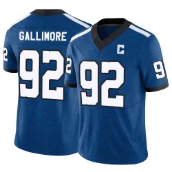 Men's Neville Gallimore Indianapolis Colts No.92 Limited Indiana Nights Alternate Vapor F.U.S.E. Jersey - Royal