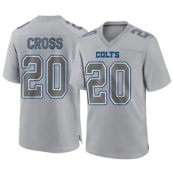 Men's Nick Cross Indianapolis Colts No.20 Game Atmosphere Fashion Jersey - Gray