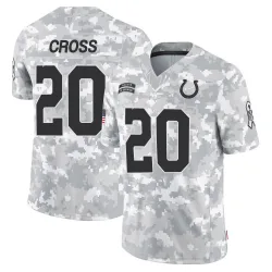Men's Nick Cross Indianapolis Colts No.20 Limited 2024 Salute to Service Jersey - Arctic Camo