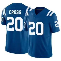 Men's Nick Cross Indianapolis Colts No.20 Limited Vapor F.U.S.E. Jersey - Royal
