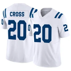 Men's Nick Cross Indianapolis Colts No.20 Limited Vapor F.U.S.E. Jersey - White
