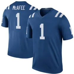 Men's Pat McAfee Indianapolis Colts No.1 Legend Color Rush Jersey - Royal