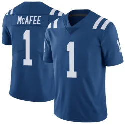 Men's Pat McAfee Indianapolis Colts No.1 Limited Color Rush Vapor Untouchable Jersey - Royal