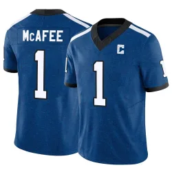 Men's Pat McAfee Indianapolis Colts No.1 Limited Indiana Nights Alternate Vapor F.U.S.E. Jersey - Royal