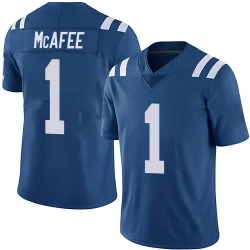 Men's Pat McAfee Indianapolis Colts No.1 Limited Team Color Vapor Untouchable Jersey - Royal