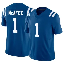 Men's Pat McAfee Indianapolis Colts No.1 Limited Vapor F.U.S.E. Jersey - Royal