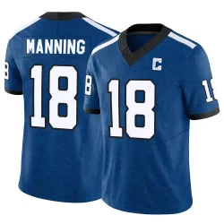 Men's Peyton Manning Indianapolis Colts No.18 Limited Indiana Nights Alternate Vapor F.U.S.E. Jersey - Royal