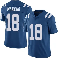 Men's Peyton Manning Indianapolis Colts No.18 Limited Team Color Vapor Untouchable Jersey - Royal
