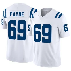 Men's Pheldarius Payne Indianapolis Colts No.69 Limited Vapor F.U.S.E. Jersey - White
