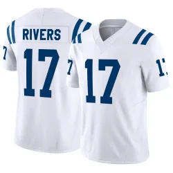 Men's Philip Rivers Indianapolis Colts No.17 Limited Vapor F.U.S.E. Jersey - White