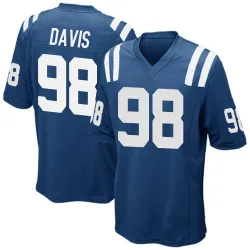 Men's Raekwon Davis Indianapolis Colts No.98 Game Team Color Jersey - Royal Blue