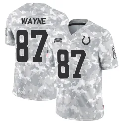 Men's Reggie Wayne Indianapolis Colts No.87 Limited 2024 Salute to Service Jersey - Arctic Camo