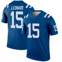 Men's Riley Leonard Indianapolis Colts No.15 Legend Jersey - Royal