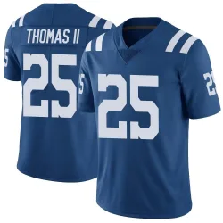 Men's Rodney Thomas II Indianapolis Colts No.25 Limited Color Rush Vapor Untouchable Jersey - Royal