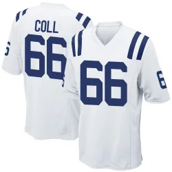 Men's Ryan Coll Indianapolis Colts No.66 Game Jersey - White
