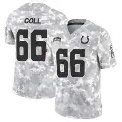 Men's Ryan Coll Indianapolis Colts No.66 Limited 2024 Salute to Service Jersey - Arctic Camo