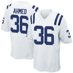 Men's Salvon Ahmed Indianapolis Colts No.36 Game Jersey - White