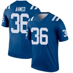 Men's Salvon Ahmed Indianapolis Colts No.36 Legend Jersey - Royal