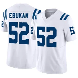 Men's Samson Ebukam Indianapolis Colts No.52 Limited Vapor F.U.S.E. Jersey - White