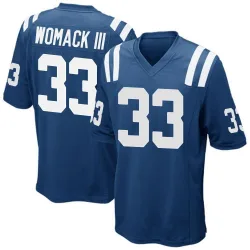Men's Samuel Womack III Indianapolis Colts No.33 Game Team Color Jersey - Royal Blue