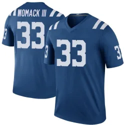Men's Samuel Womack III Indianapolis Colts No.33 Legend Color Rush Jersey - Royal