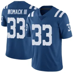 Men's Samuel Womack III Indianapolis Colts No.33 Limited Color Rush Vapor Untouchable Jersey - Royal
