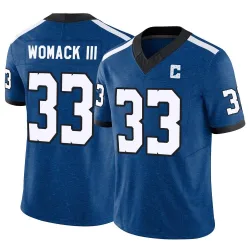Men's Samuel Womack III Indianapolis Colts No.33 Limited Indiana Nights Alternate Vapor F.U.S.E. Jersey - Royal