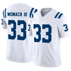 Men's Samuel Womack III Indianapolis Colts No.33 Limited Vapor F.U.S.E. Jersey - White