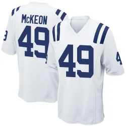 Men's Sean McKeon Indianapolis Colts No.49 Game Jersey - White