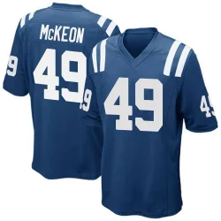 Men's Sean McKeon Indianapolis Colts No.49 Game Team Color Jersey - Royal Blue