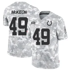 Men's Sean McKeon Indianapolis Colts No.49 Limited 2024 Salute to Service Jersey - Arctic Camo